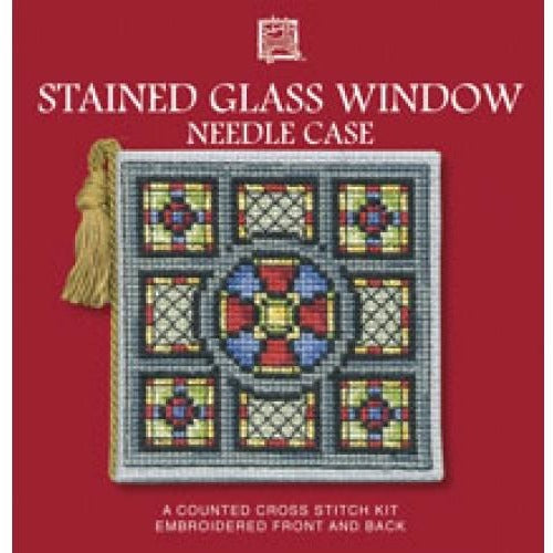 Textile Heritage Stained Glass Window Needle Case Cross Stitch Kit