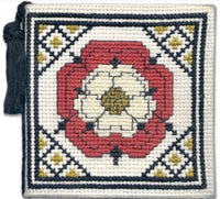 Textile Heritage Tudor Rose Needle Case Cross Stitch Kit