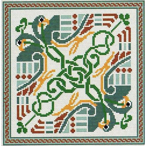 Celtic Birds Cross Stitch Pattern
