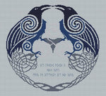Artists Alley Odin's Ravens Cross Stitch Pattern