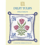 Textile Heritage Delft Tulips Pincushion Cross Stitch Kit