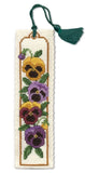 Textile Heritage Pansies Bookmark Cross Stitch Kit