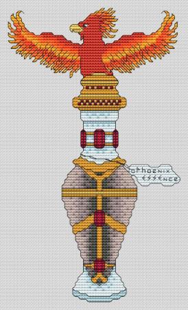 Artists Alley Potions: Phoenix Essence Cross Stitch Pattern