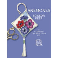 Textile Heritage Anemones Scissor Keep Cross Stitch Kit