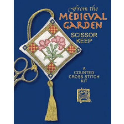 Textile Heritage Medieval Garden Scissor Keep Cross Stitch Kit