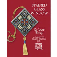 Textile Heritage Stained Glass Scissor Keep Cross Stitch Kit
