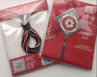 Textile Heritage Tudor Rose Scissor Keep Cross Stitch Kit