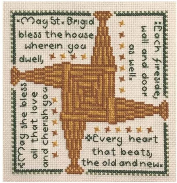 St Brigid's Blessing Sampler Cross Stitch Pattern