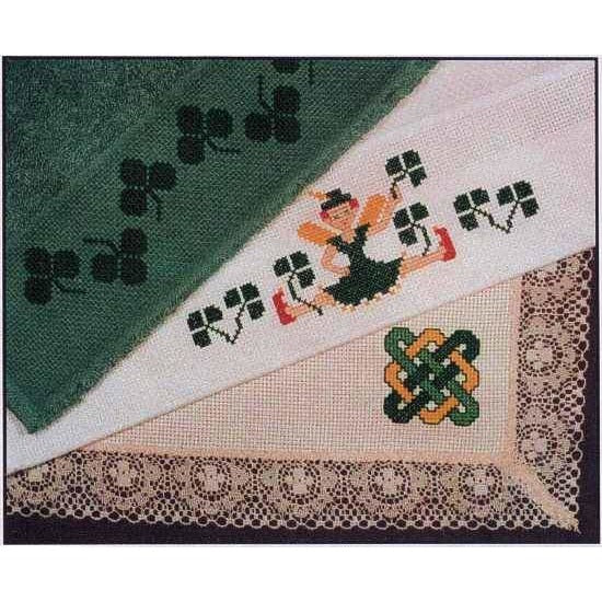 Three Irish Shamrock Borders Cross Stitch Pattern