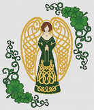Artists Alley Shamrock Celtic Angel Cross Stitch Pattern
