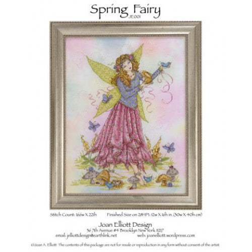 Joan Elliott  Spring Fairy Cross Stitch Pattern