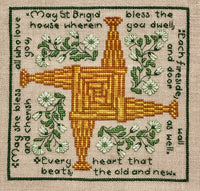 St Brigid's Blessing Cross - Cross Stitch Pattern