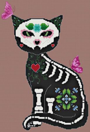 Artists Alley Sugar Cat Cross Stitch Pattern