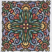 Ink Circles Four Seasonal Mandalas Cross Stitch Pattern