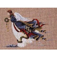 Lavender & Lace Angel of Freedom Cross Stitch Pattern