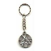 Celtic Dove of Peace Mandala Keyring