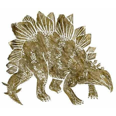 Brass Rubbing Kit Dinosaur Stegosaurus