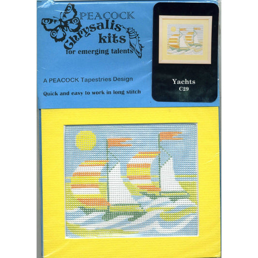 Peacock Chrysalis Needlepoint Kit Yachts