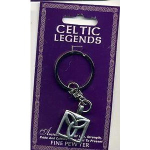 Trinity Triquetra Design 4 Pewter Keyring