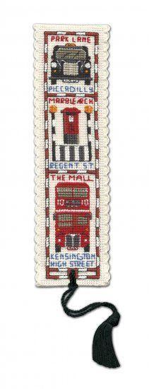 Textile Heritage Streets of London Bookmark Cross Stitch Kit