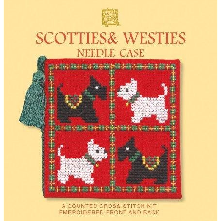 Textile Heritage Scotties & Westies Needle Case Cross Stitch Kit