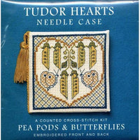 Textile Heritage Tudor Hearts Needle Case Cross Stitch Kit
