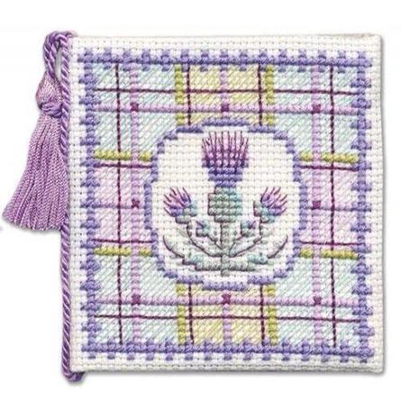 Textile Heritage Tartan Thistles Needle Case Cross Stitch Kit