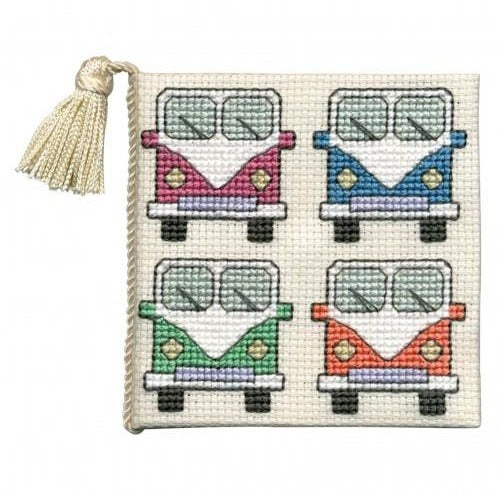 Textile Heritage Campervans Needle Case Cross Stitch Kit