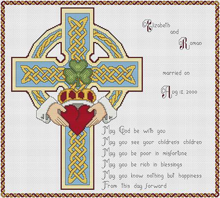 Artists Alley The Wedding Cross - Cross Stitch Pattern