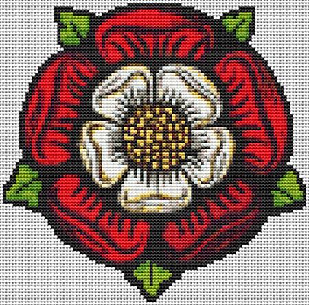 Artists Alley Tudor Rose Cross Stitch Pattern