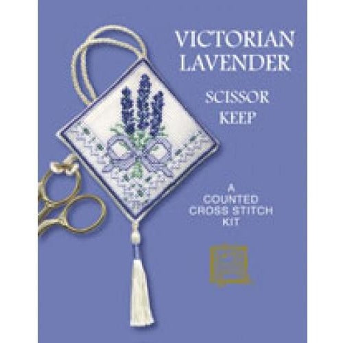 Textile Heritage Victorian Lavender Scissor Keep Cross Stitch Kit