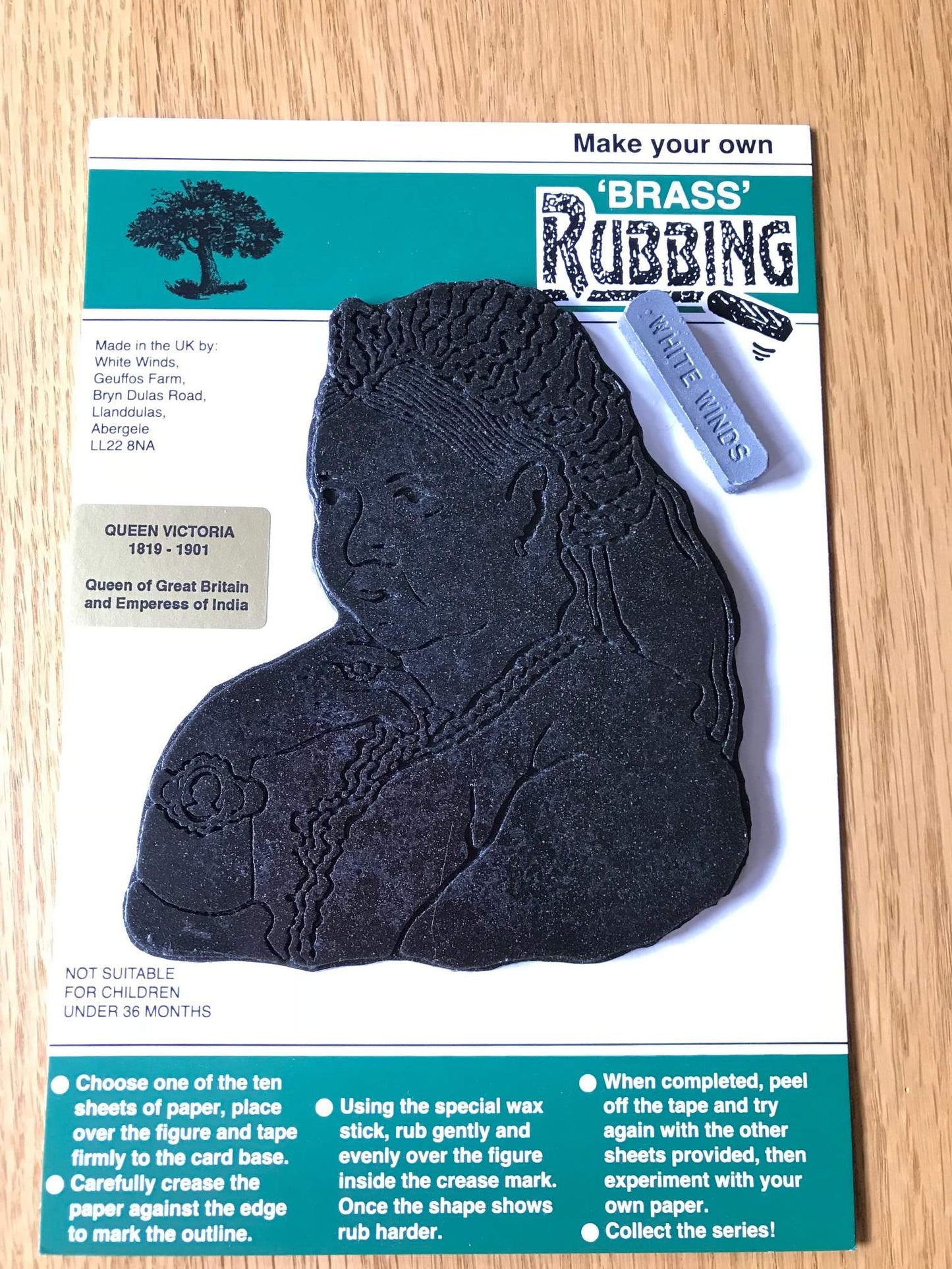 Brass Rubbing Kit Queen Victoria