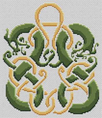 Artists Alley Viking Dragons Cross Stitch Pattern