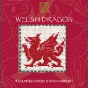 Textile Heritage Welsh Dragon Miniature Card Cross Stitch Kit