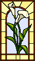 Landmark Tapestries & Charts Lily Window Cross Stitch Pattern
