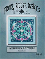 Frony Ritter Winter Series Aquamarine Snowflake Cross Stitch Pattern