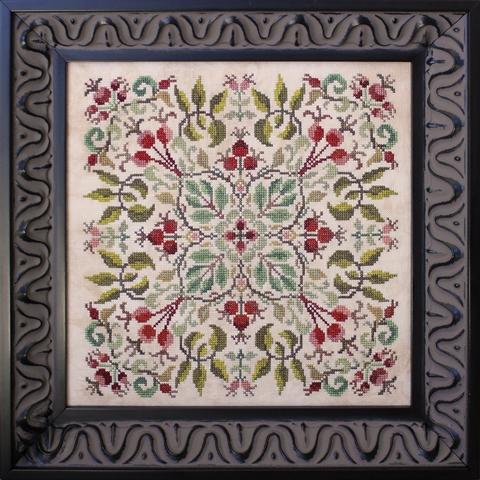Ink Circles After The Roses Cross Stitch Pattern