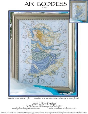 Joan Elliott Air Goddess Cross Stitch Pattern