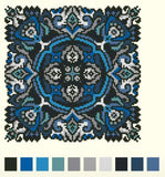 Ink Circles Bobulate Cross Stitch Pattern