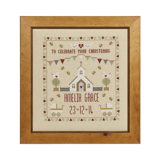 Christening Sampler Cross Stitch Pattern