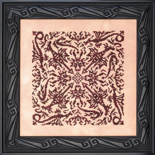 Ink Circles Elemental Dragons: Fire Cross Stitch Pattern