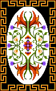 Midnight Lily Kneeler Cross Stitch Pattern