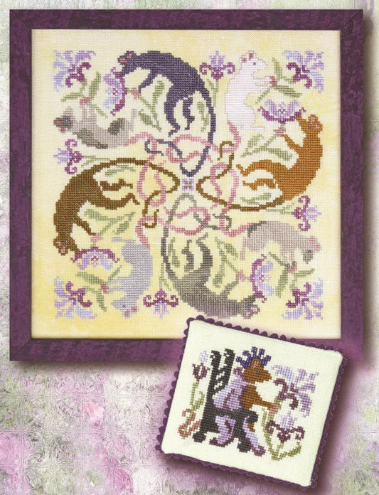Ink Circles Royals Cross Stitch Pattern