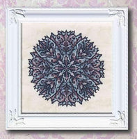 Ink Circles Dark Shards Cross Stitch Pattern