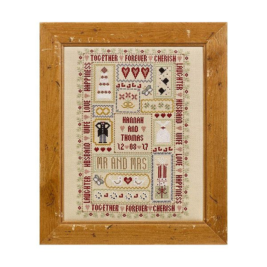 Wedding Days Sampler Cross Stitch Pattern