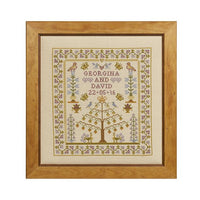 Wedding Tree of Life Sampler Cross Stitch Pattern